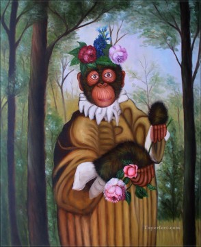 動物 Painting - 花猿